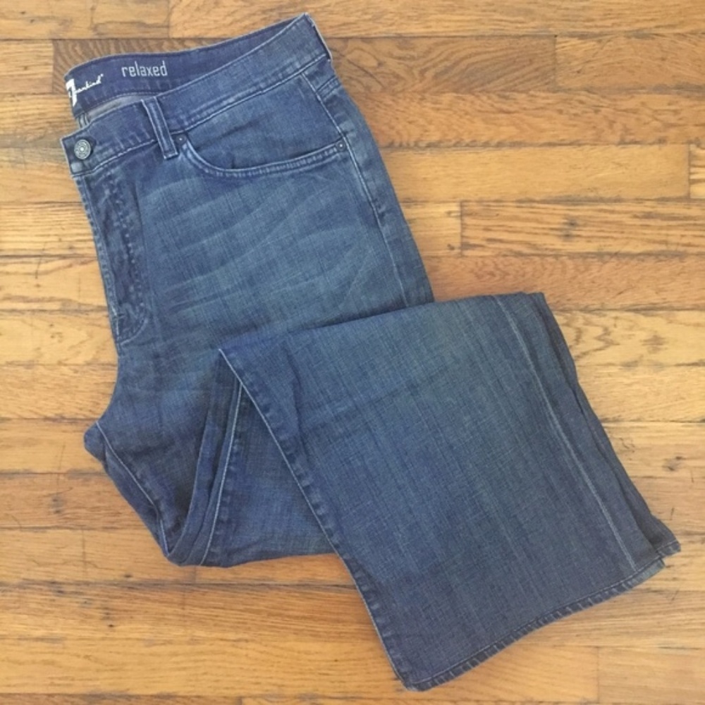 7 for all mankind Relaxed Button-Fly Jeans 7fam